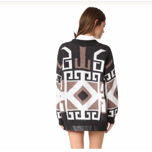 NWT Wildfox Couture Geometric Cubist Cardigan - Picture 2 of 7